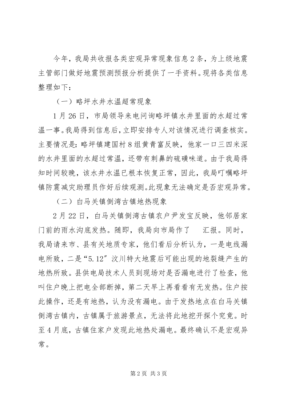 2023年防震减灾办上半年工作总结.docx_第2页