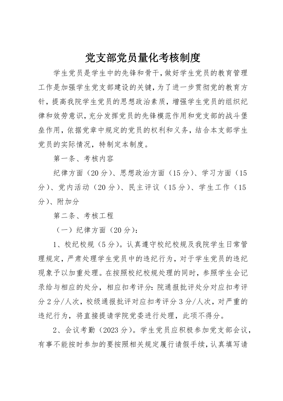 2023年党支部党员量化考核制度.docx_第1页