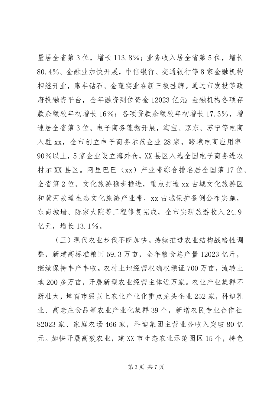 2023年市委经济工作会议致辞稿新编.docx_第3页