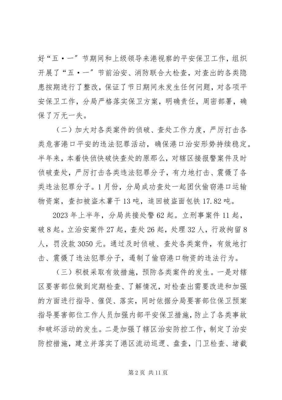 2023年公安分局半年工作总结.docx_第2页