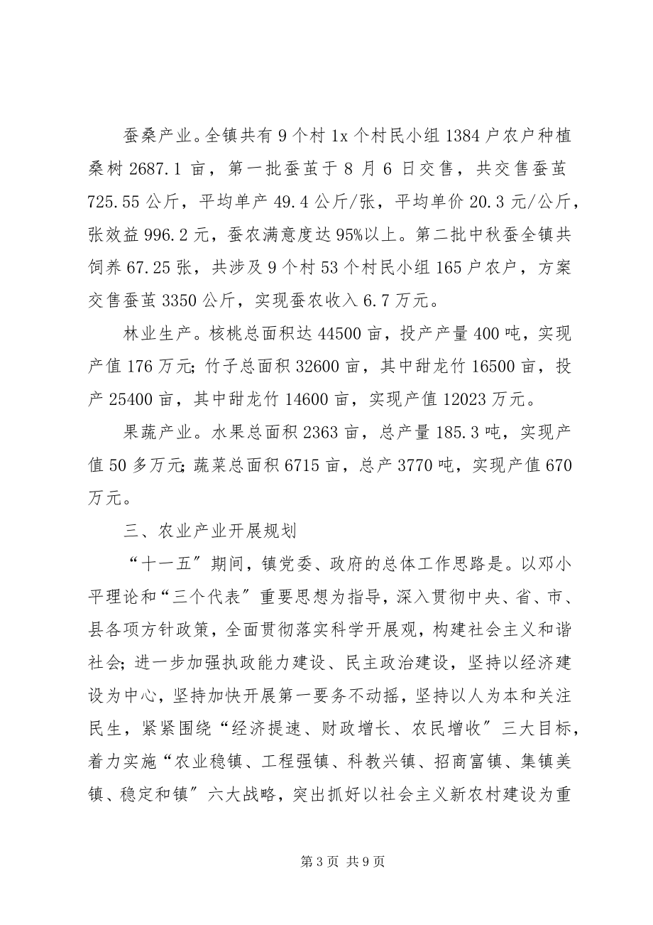 2023年乡镇农业规划情况汇报材料.docx_第3页