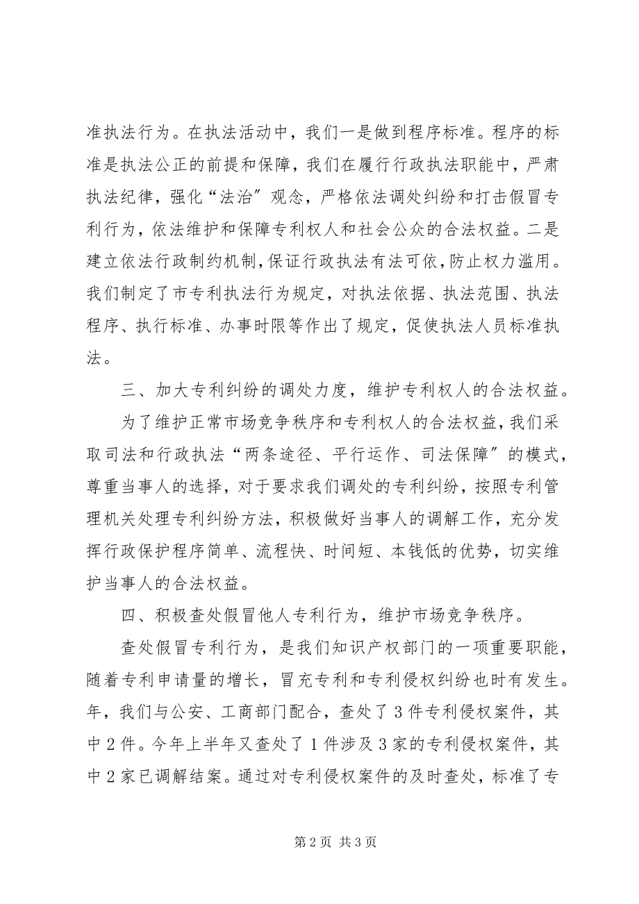 2023年产权局专利执法工作小结新编.docx_第2页