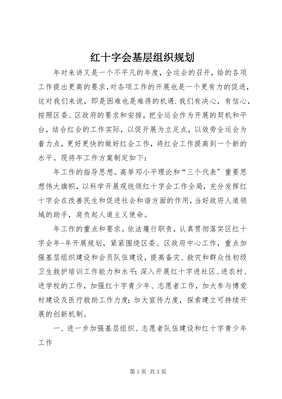 2023年红十字会基层组织规划.docx_第1页