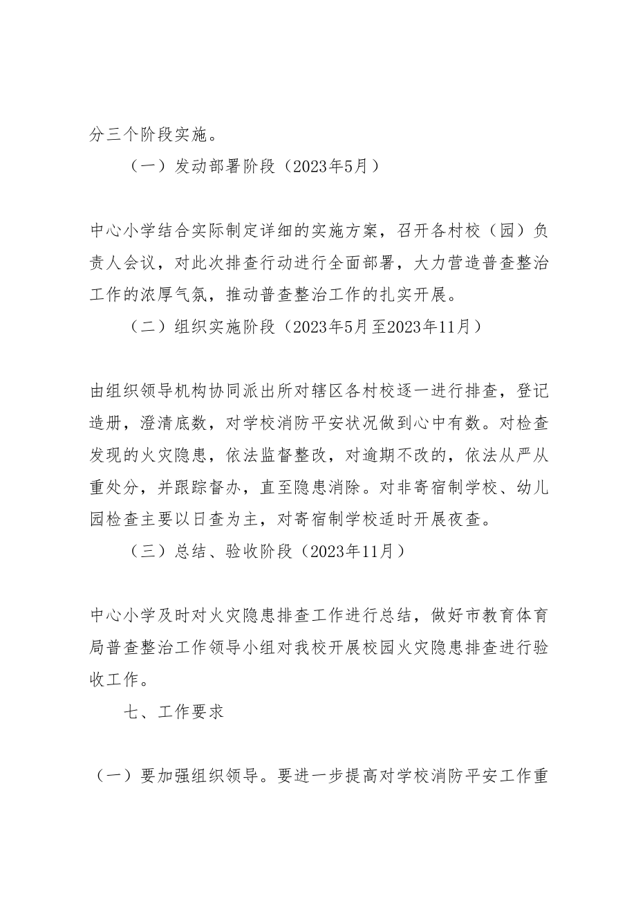 2023年学校园火灾隐患排查整治专项行动实施方案 .doc_第3页