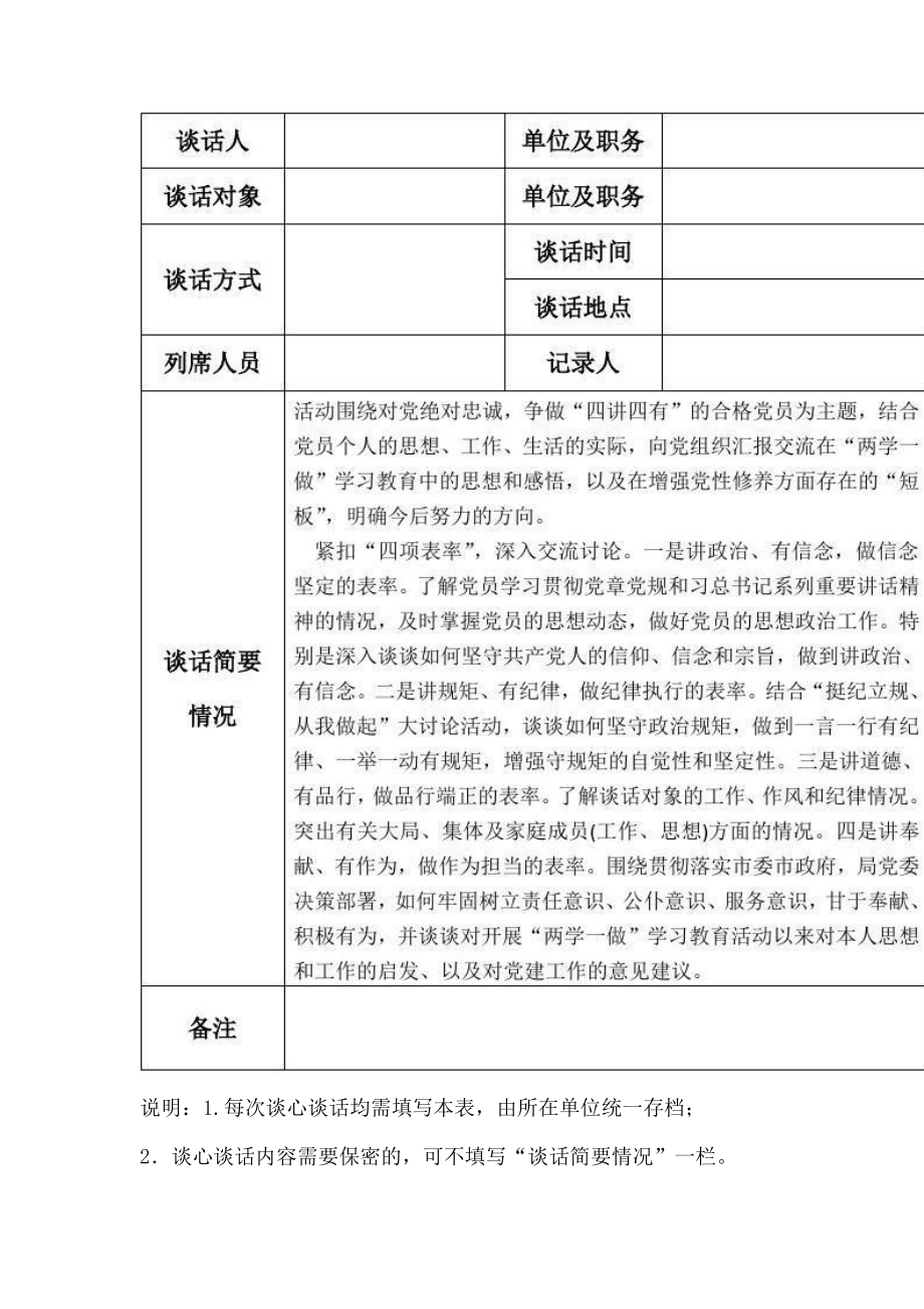 2023年党支部谈心谈话情况记录表.doc_第2页