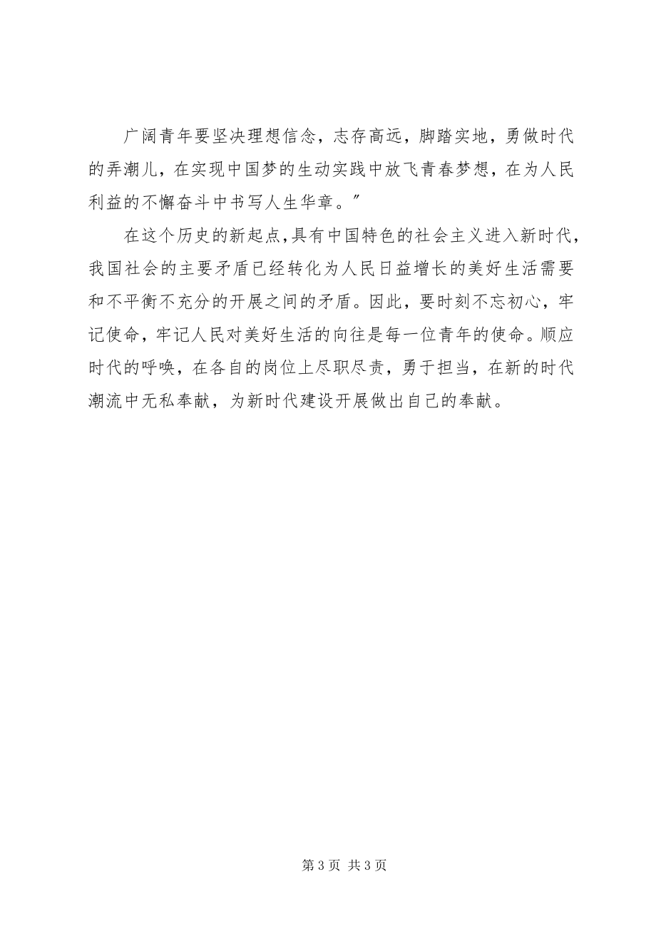 2023年学习十九大心得体会讲话稿.docx_第3页