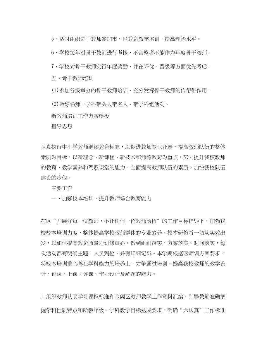 2023年新教师培训工作计划格式.docx_第3页