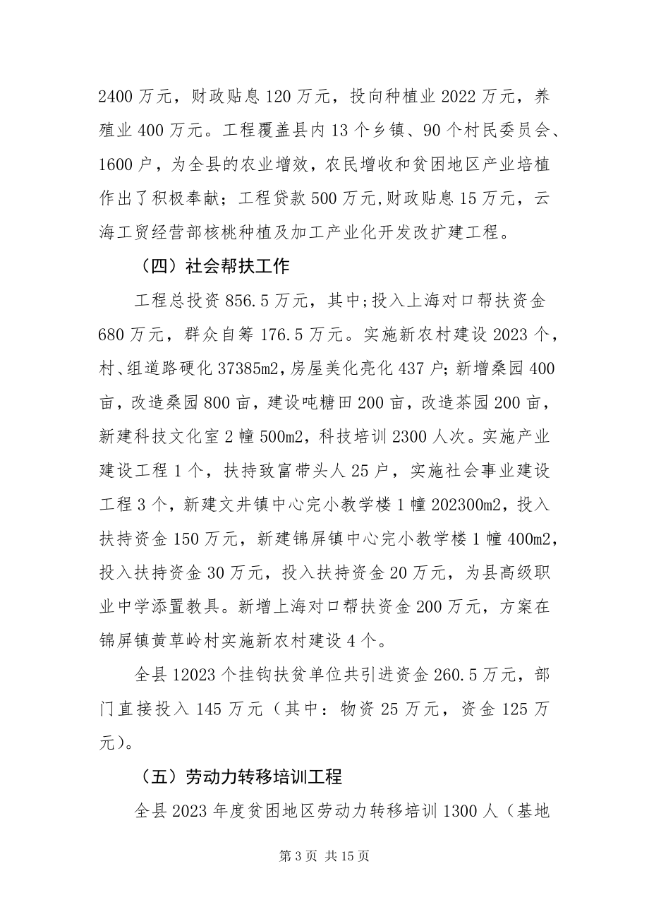 2023年扶贫工作总结及扶贫工作计划.docx_第3页