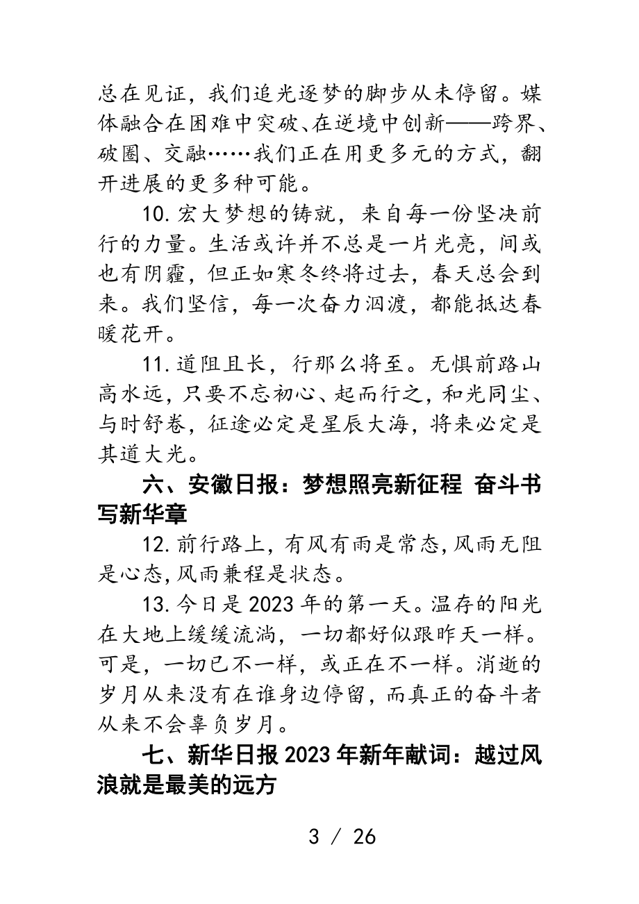 42家媒体2023年新年献词选粹120例.doc_第3页