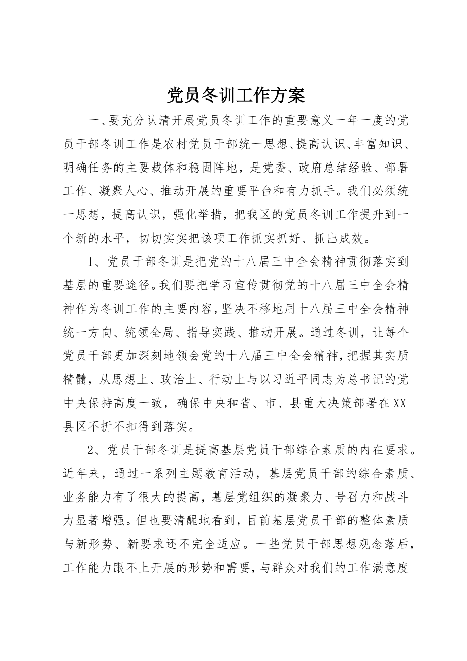 2023年党员冬训工作计划.docx_第1页