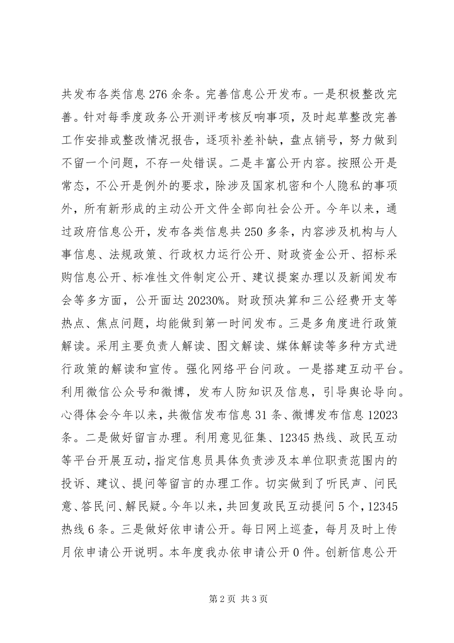 2023年市人防办年度政务公开工作总结.docx_第2页