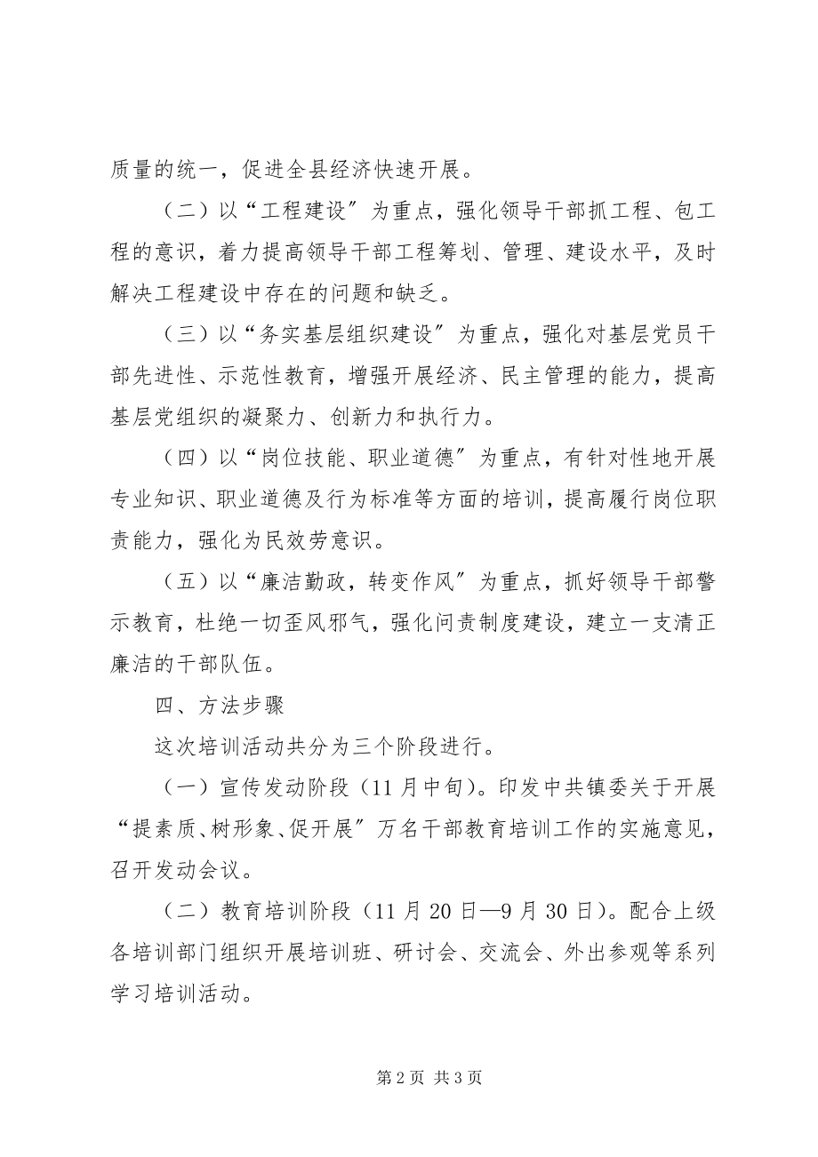 2023年全镇开展干部教育培训指导意见.docx_第2页