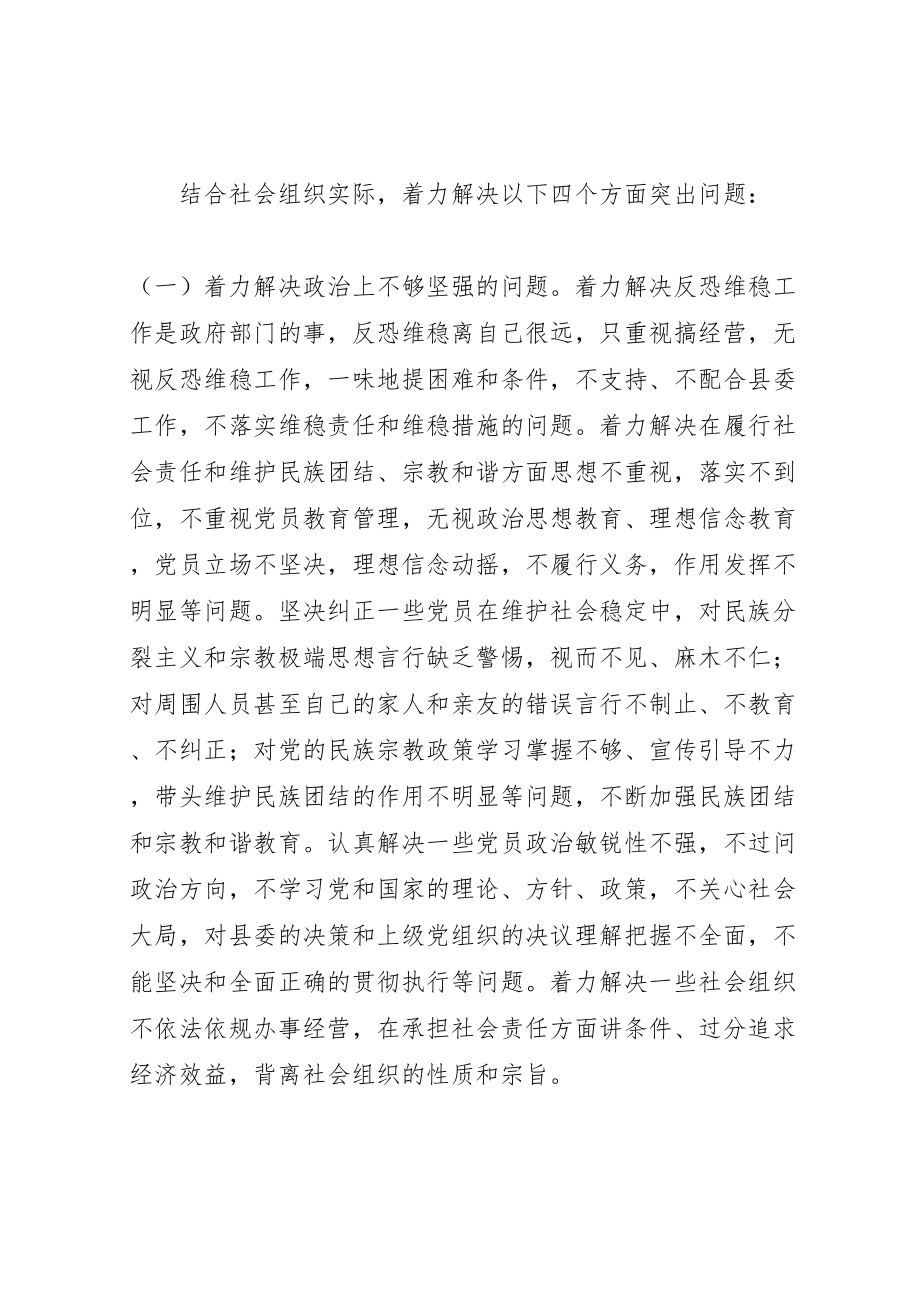 2023年关于社会组织开展专题实践活动的方案.doc_第2页