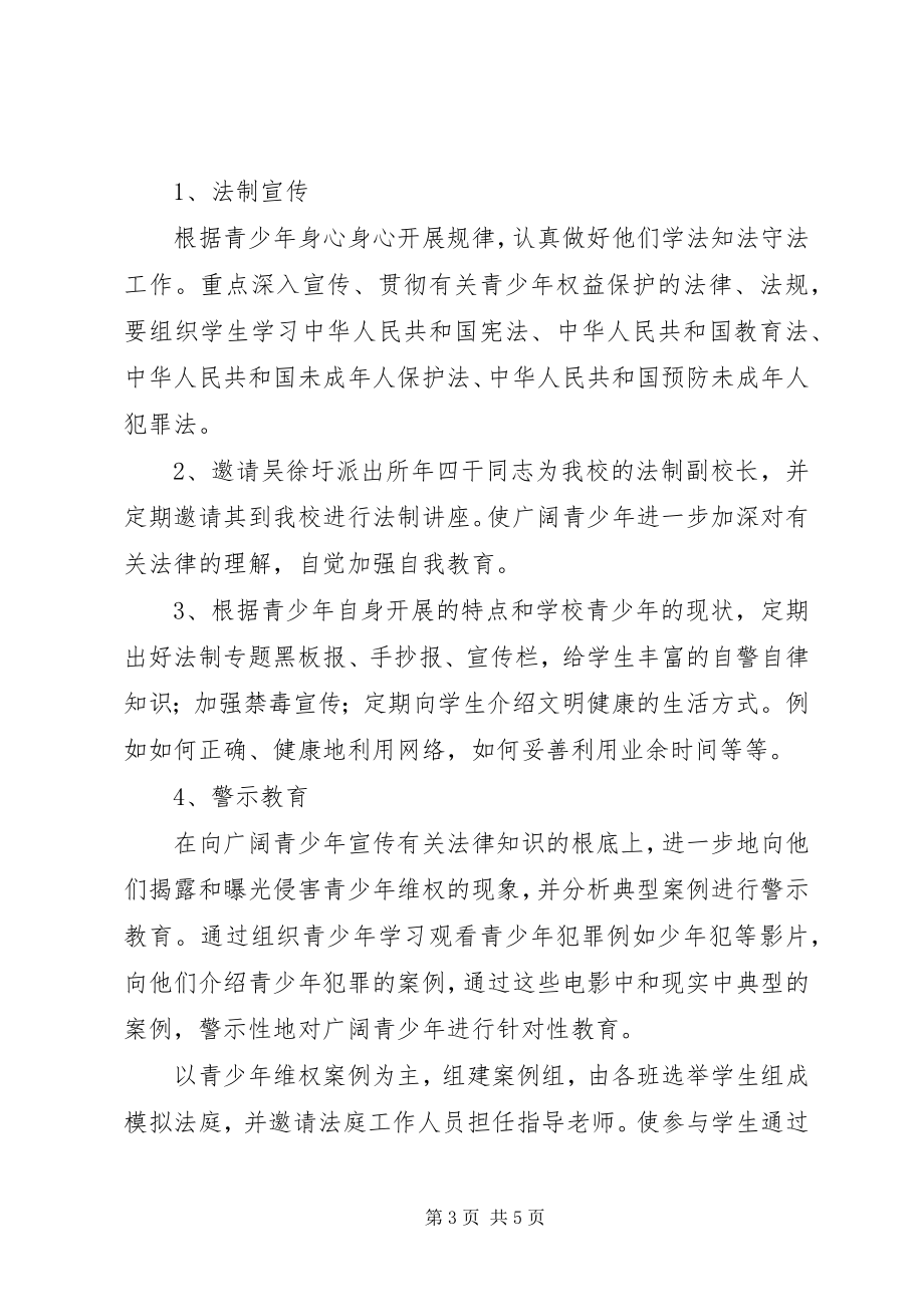 2023年徐圩中心小学青少年维权岗工作计划.docx_第3页