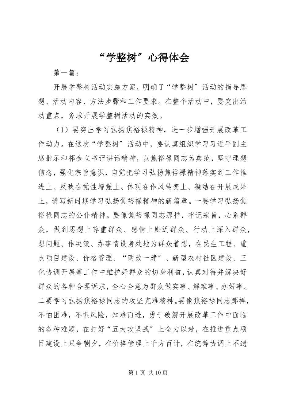 2023年学整树心得体会.docx_第1页