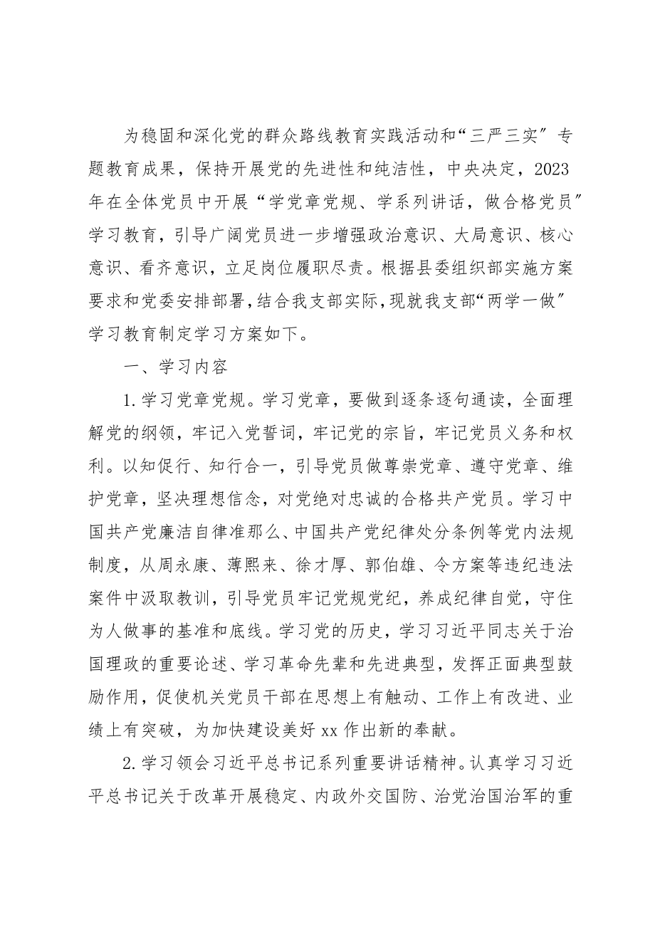 2023年党支部开展两学一做学习计划.docx_第3页