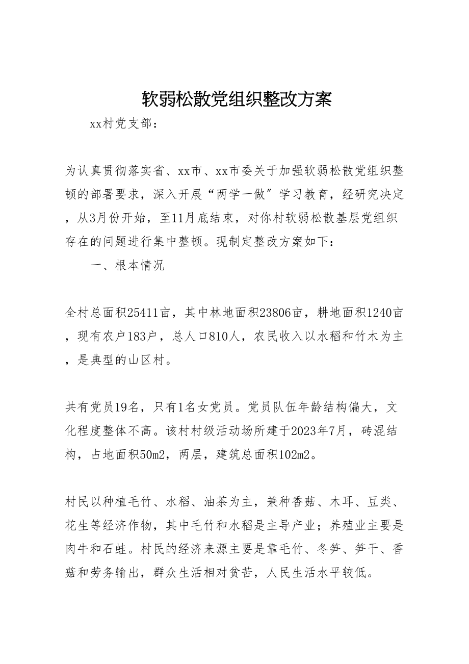 2023年软弱涣散党组织整改方案.doc_第1页