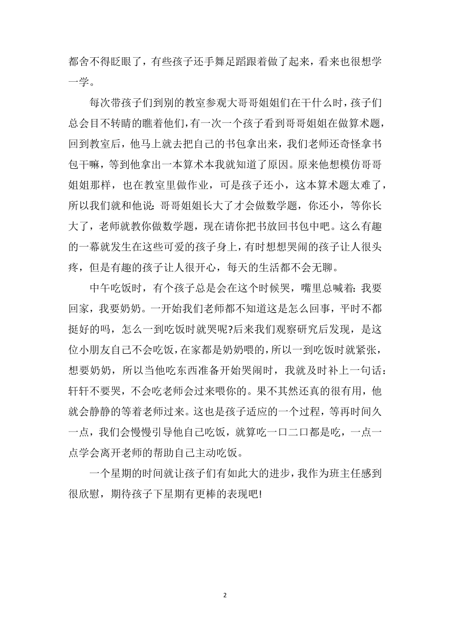 幼儿园中班教师教育随笔《暑假班日记》.doc_第2页