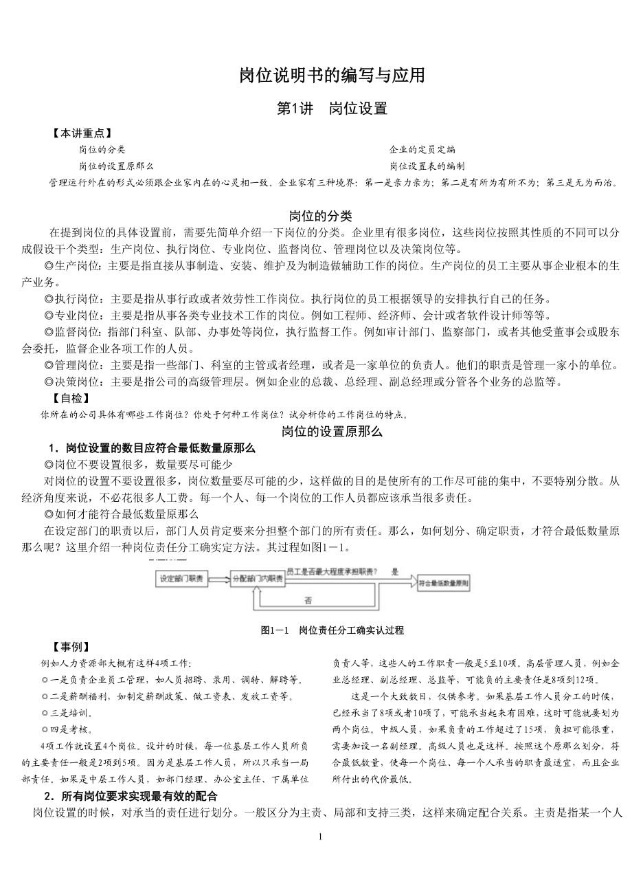 2023年时代光华岗位说明书的编写与应用.doc_第1页