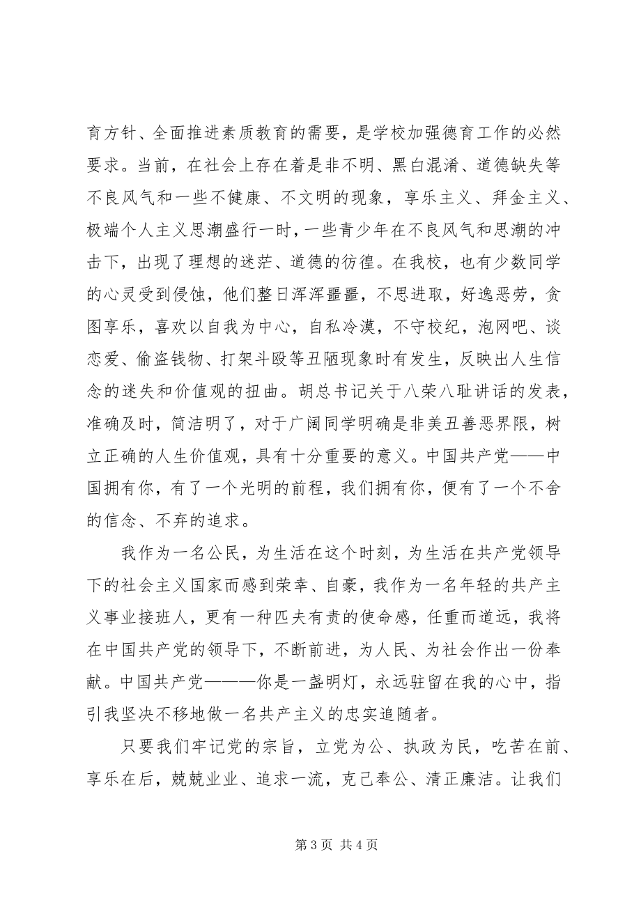 2023年学习十七大演讲稿.docx_第3页