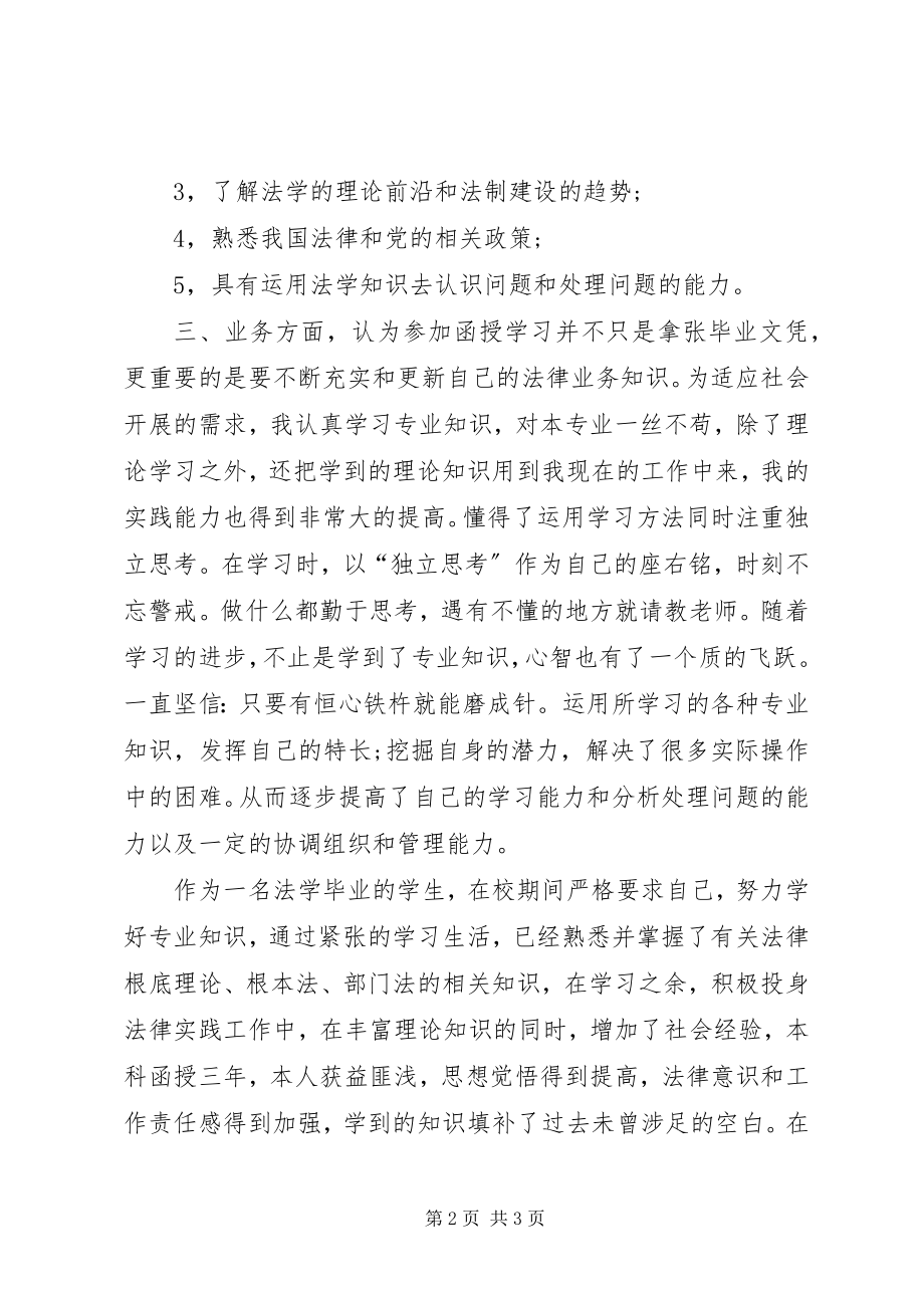 2023年学习的自我鉴定.docx_第2页