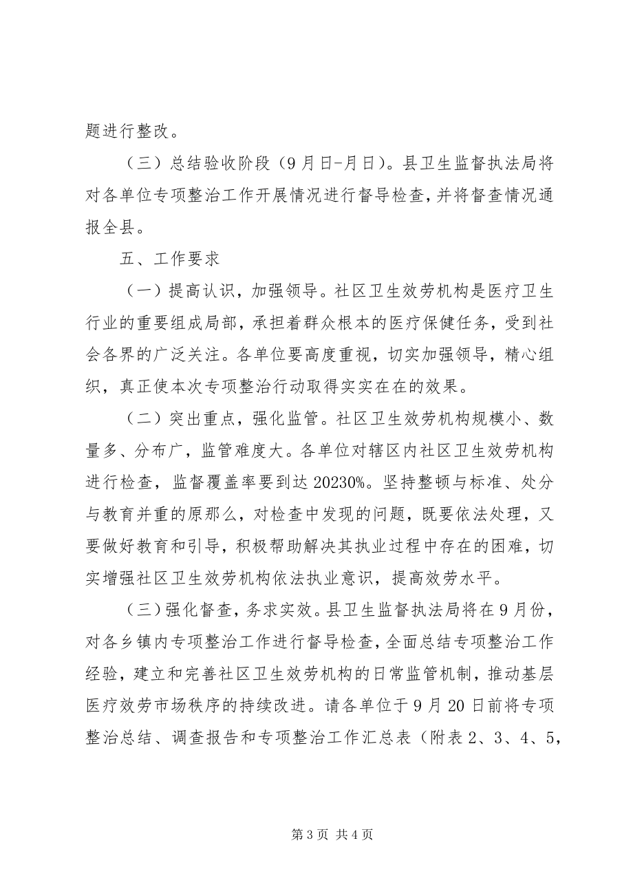 2023年社区全年卫生服务机构整顿方案.docx_第3页