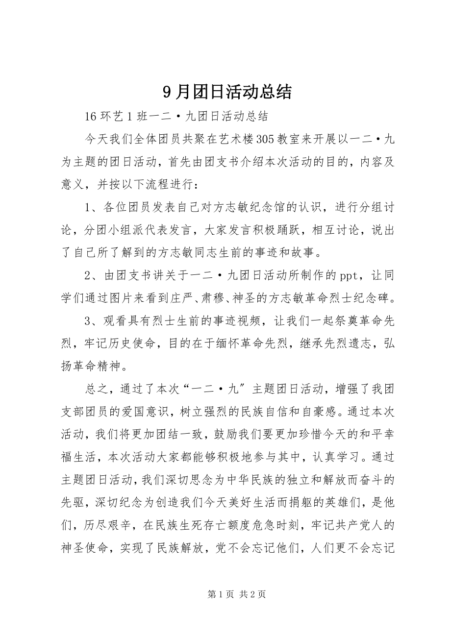 2023年月团日活动总结.docx_第1页