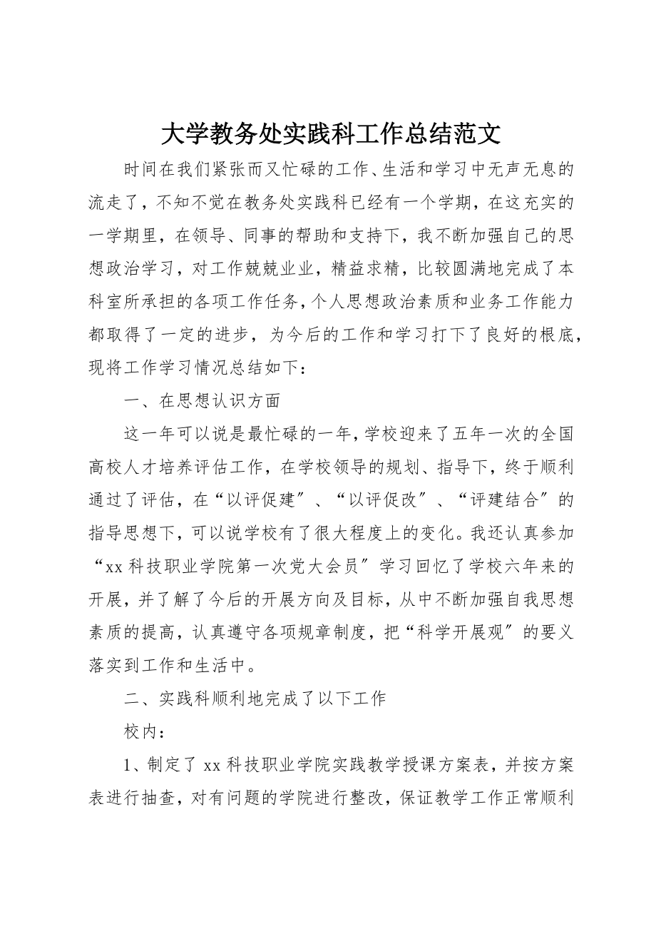 2023年大学教务处实践科工作总结2.docx_第1页