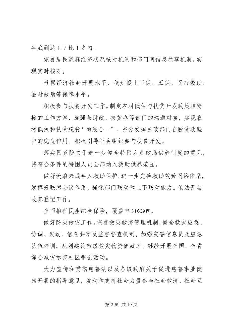 2023年市民政工作计划2.docx_第2页