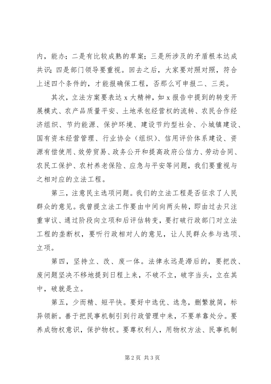 2023年省立法工作座谈会致辞.docx_第2页