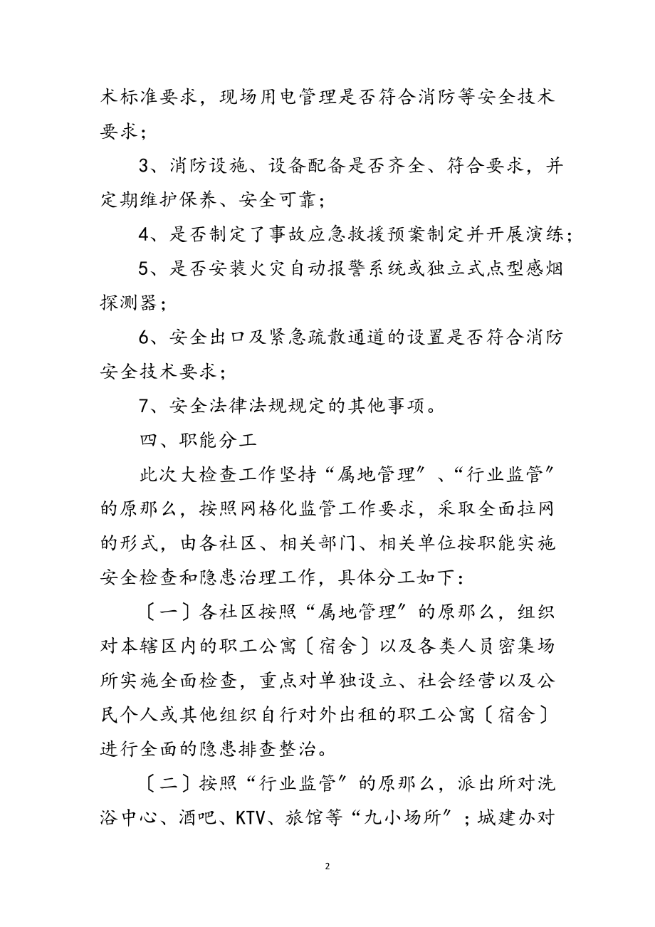 2023年街道办职工公寓安全检查通知范文.doc_第2页