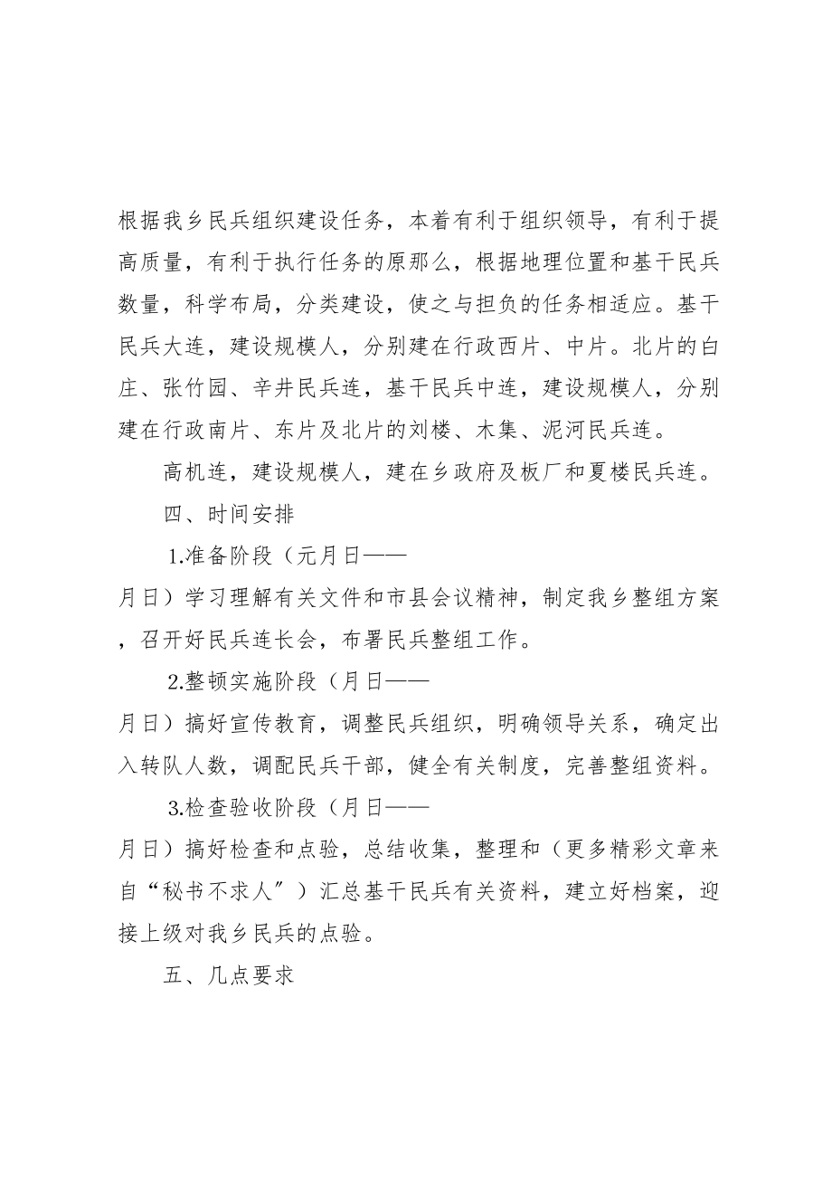 2023年乡民兵组织整顿实施方案.doc_第2页