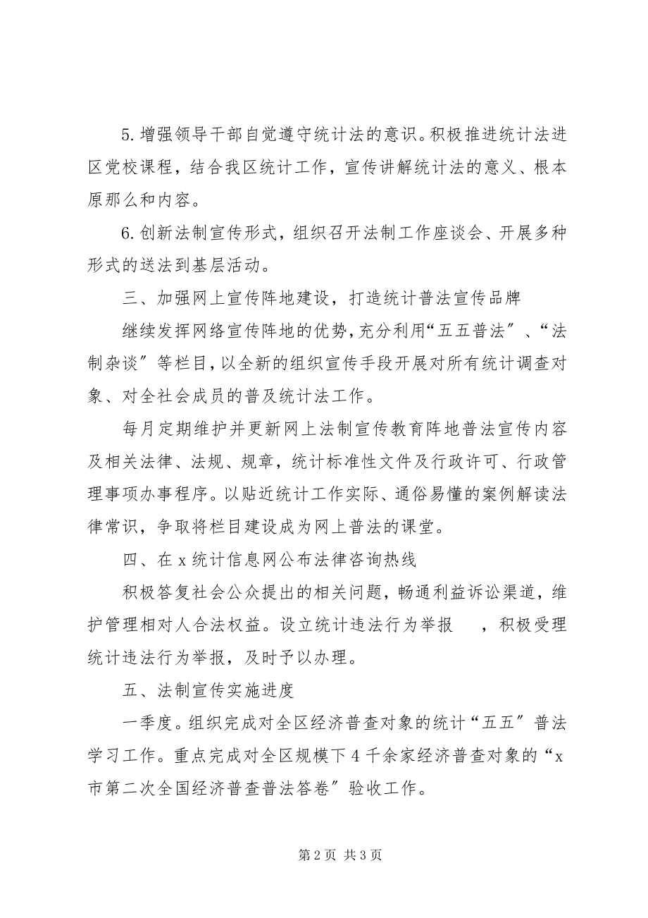 2023年统计法制宣传工作计划.docx_第2页