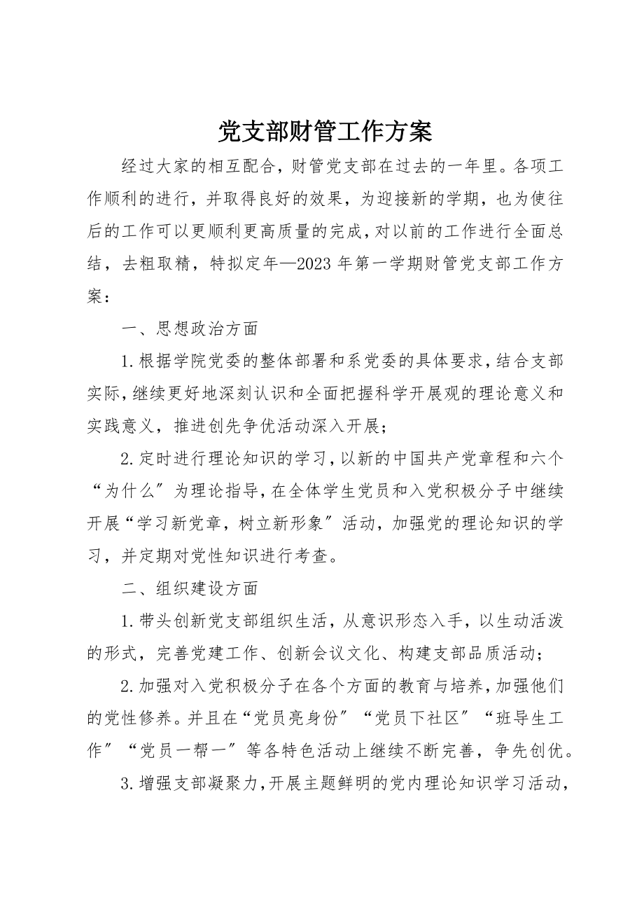 2023年党支部财管工作计划.docx_第1页