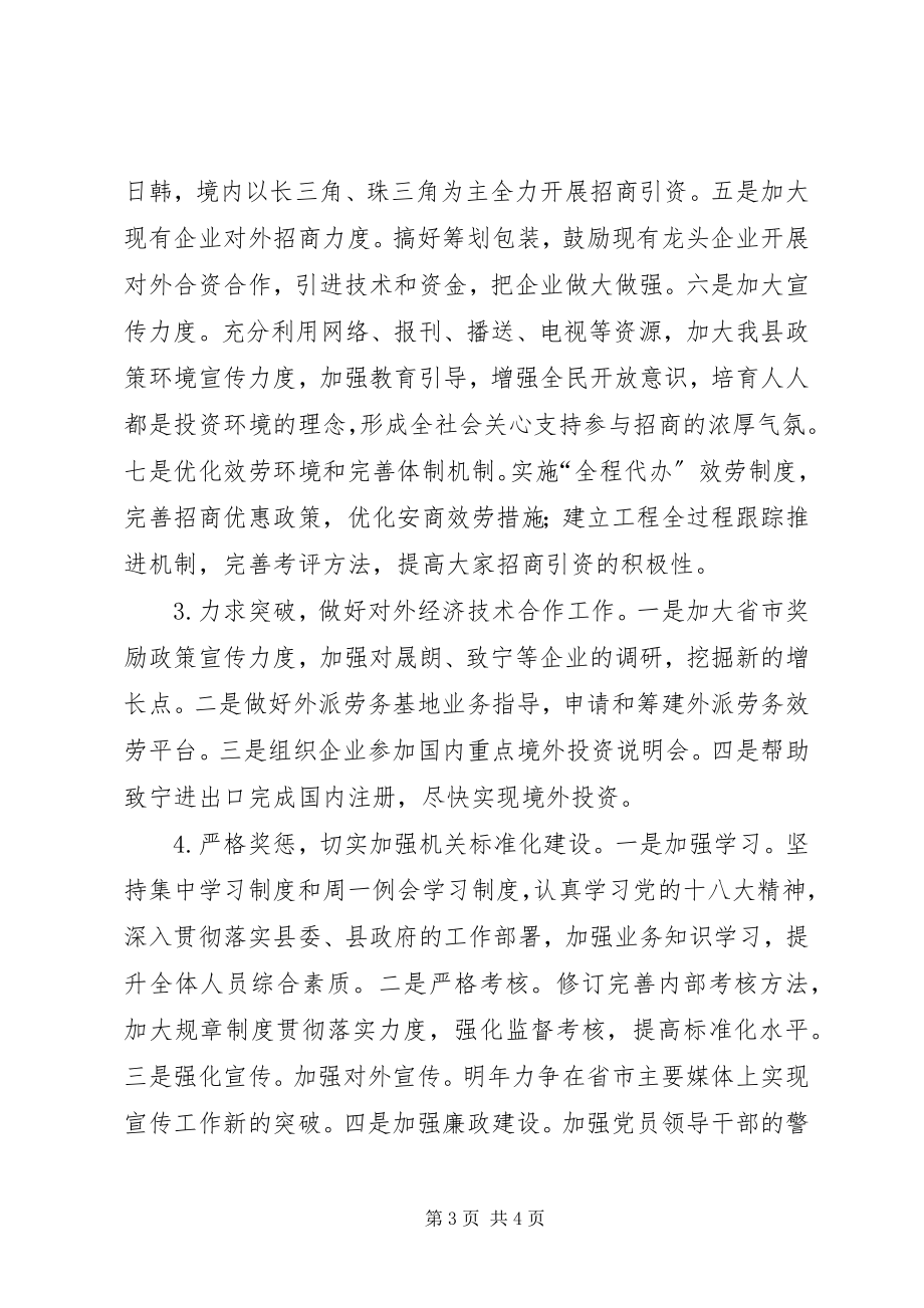 2023年外经贸服务中心工作打算.docx_第3页