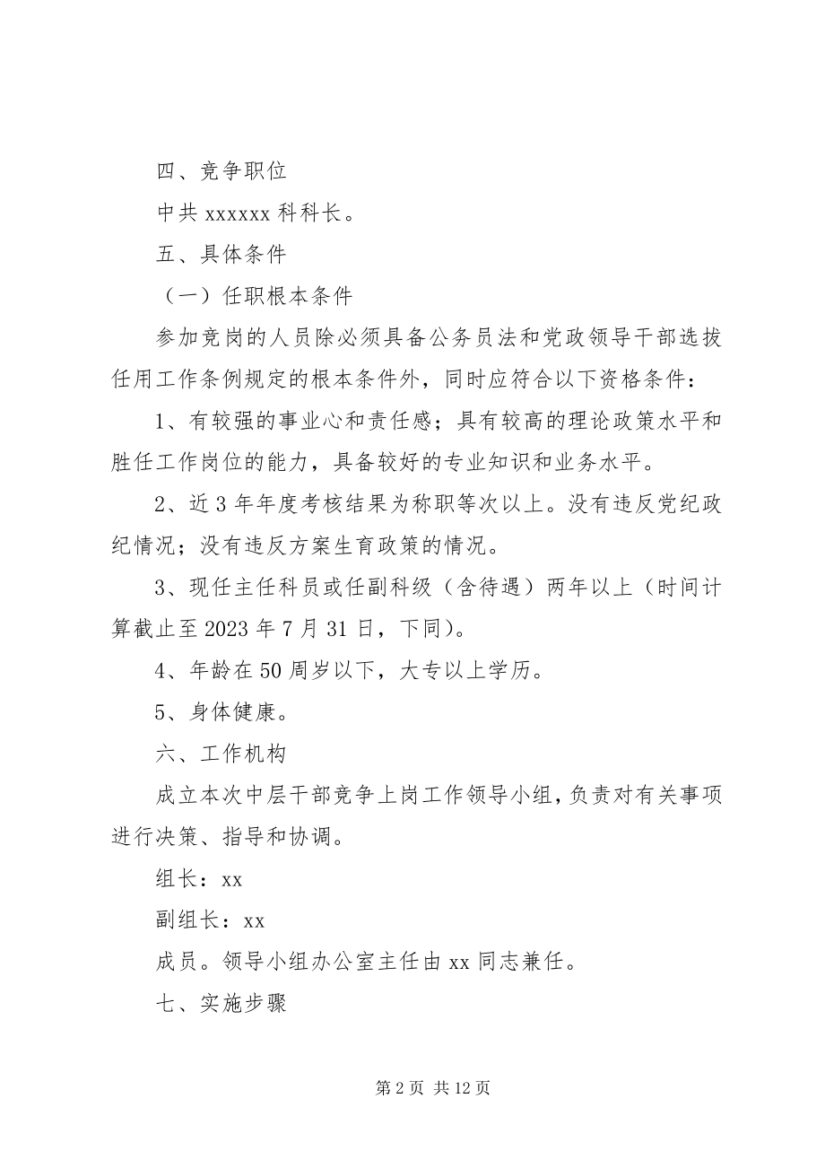 2023年公司中层干部竞聘实施方案.docx_第2页