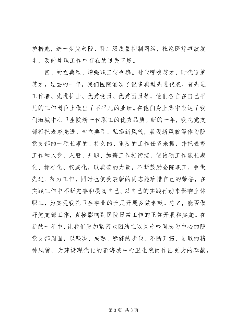 2023年卫生院党支部工作计划3.docx_第3页