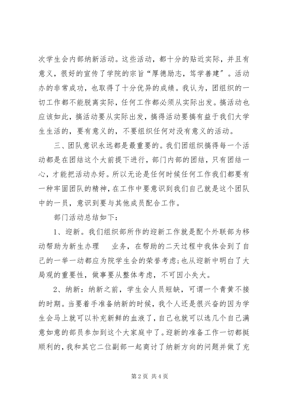 2023年团委组织部部长的个人工作总结.docx_第2页