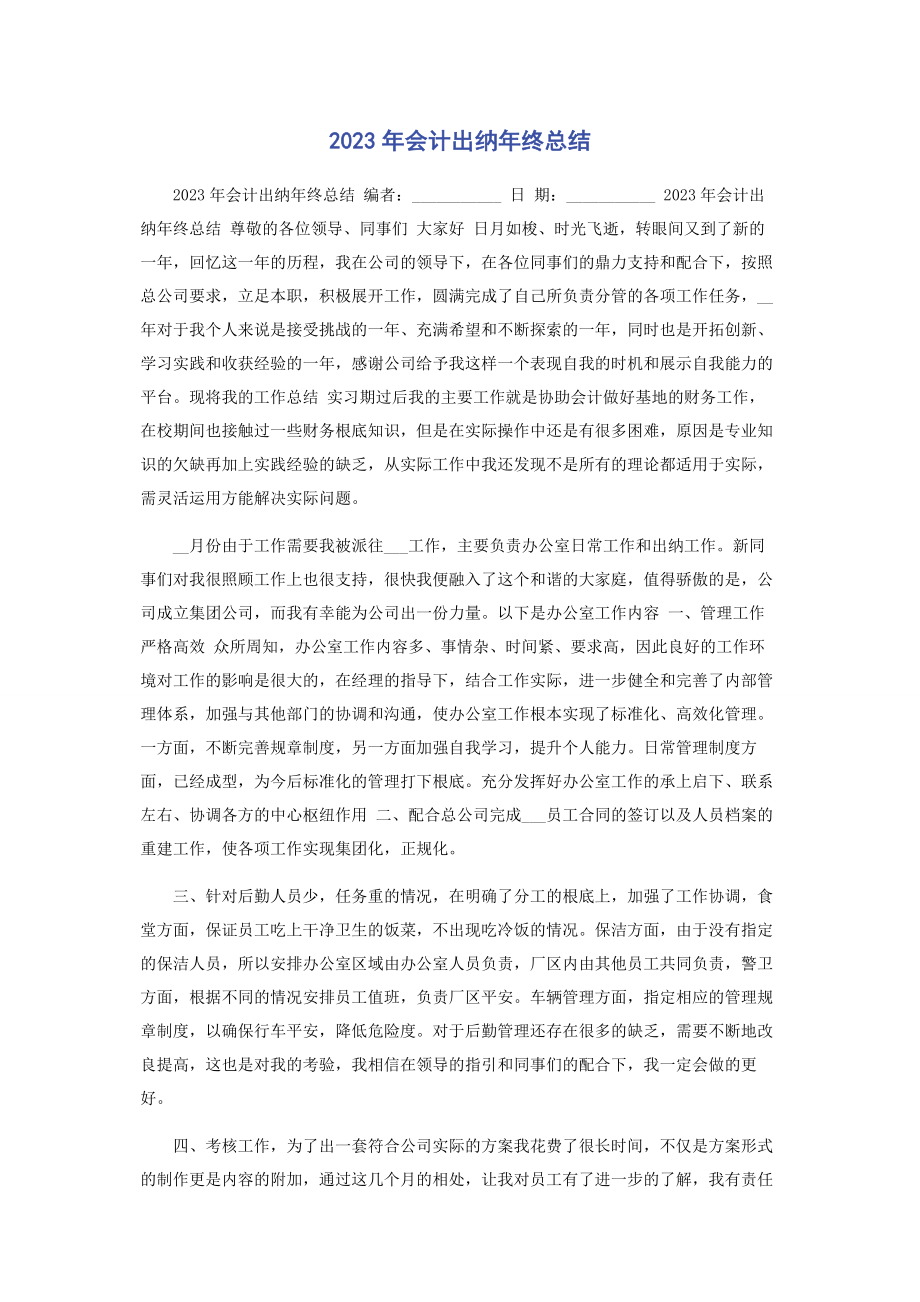 2023年会计出纳终总结.docx_第1页