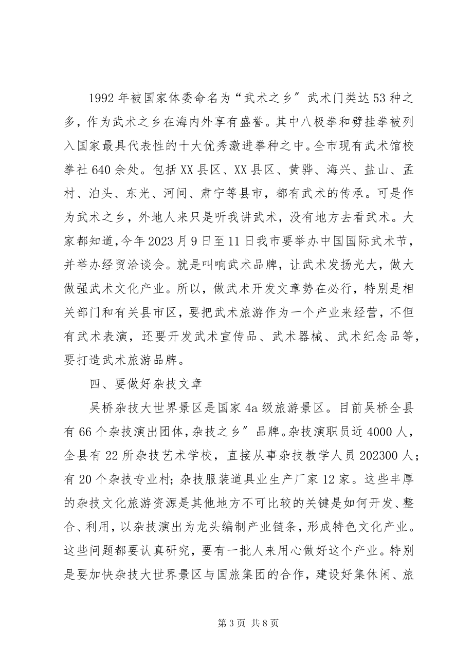 2023年市长在旅游业发展大会致辞.docx_第3页