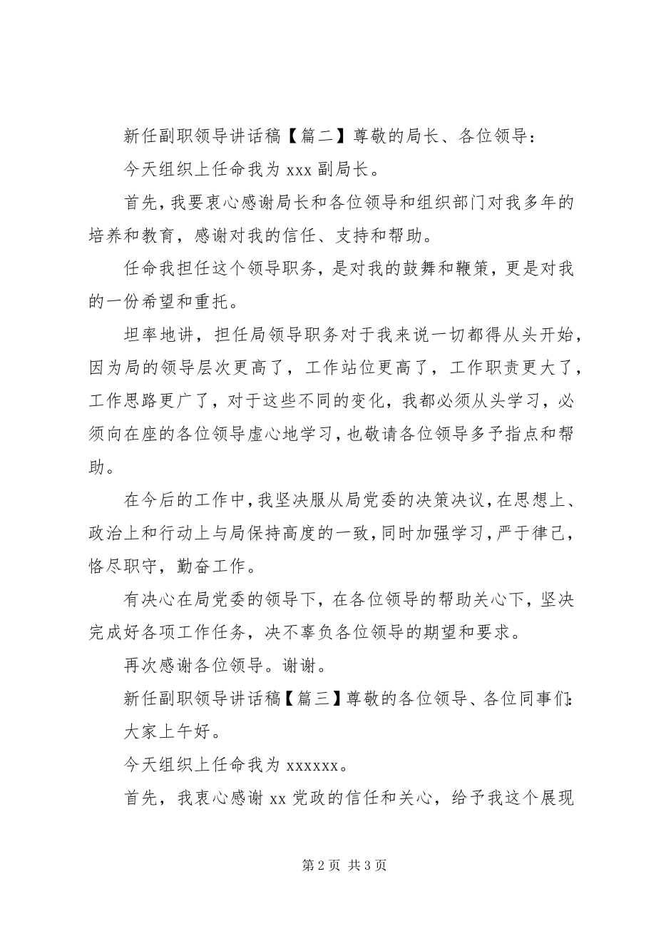 2023年新任副职领导致辞稿.docx_第2页