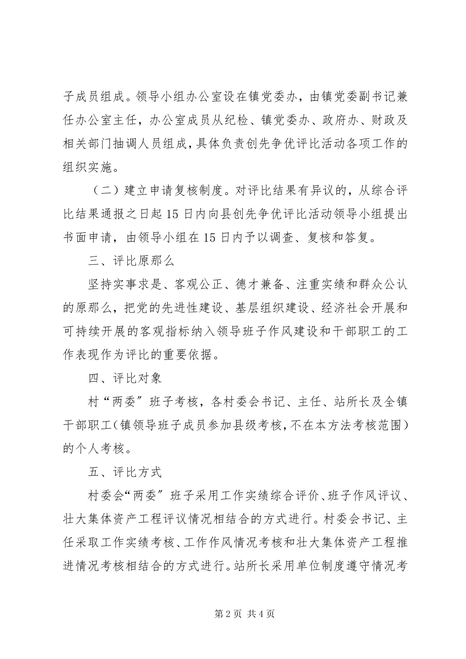 2023年乡镇开展创先争优活动的评比办法.docx_第2页