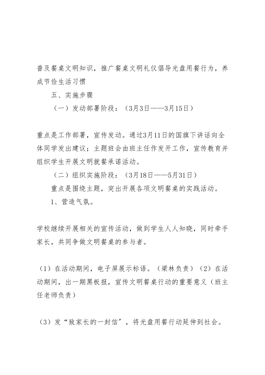 2023年接力光盘行动节约永不过时校内活动行动方案 .doc_第2页