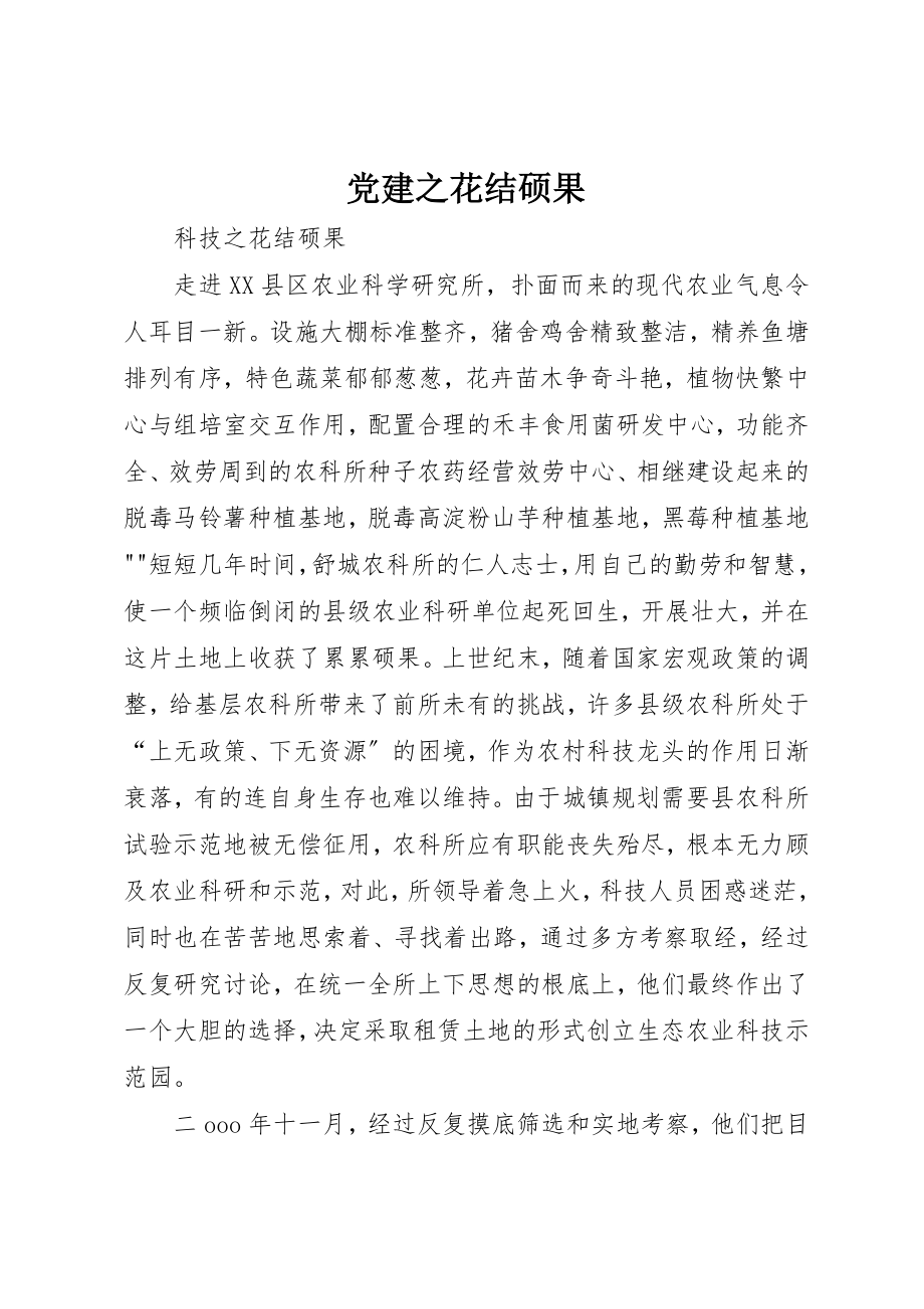 2023年党建之花结硕果.docx_第1页