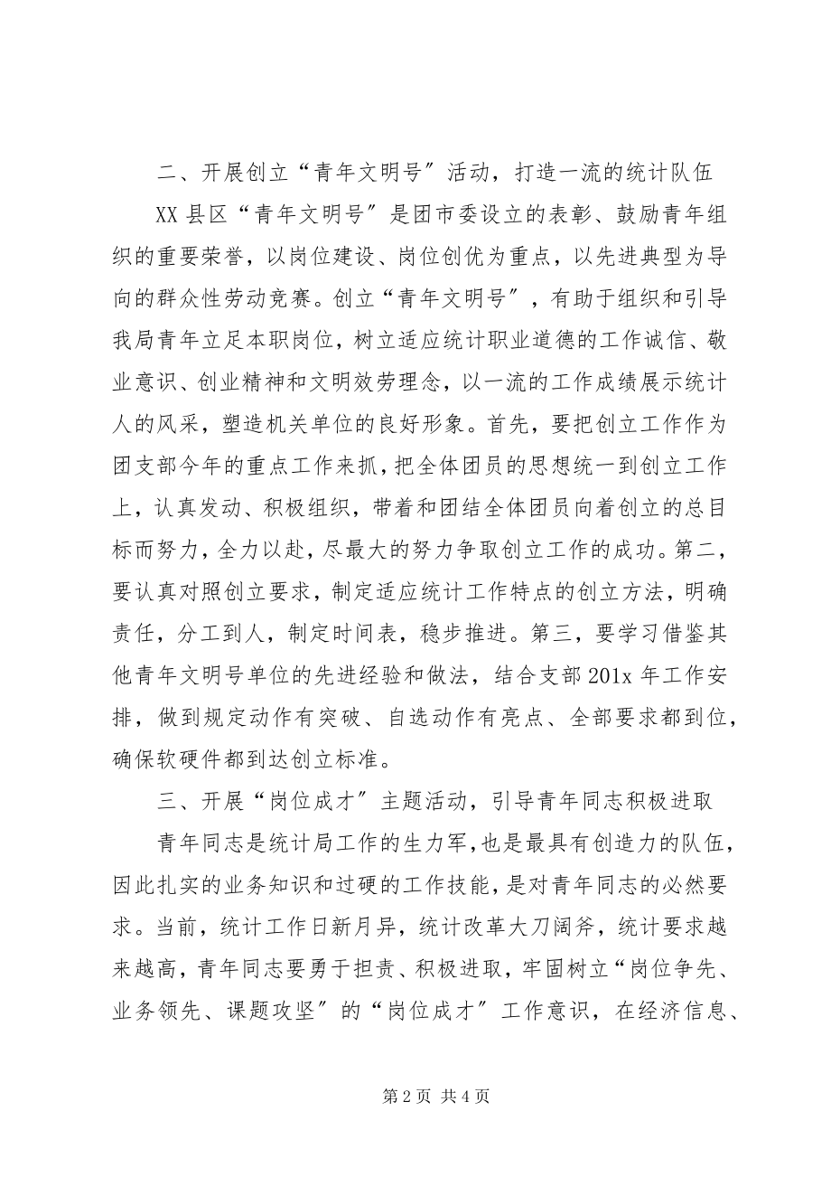 2023年统计局团支部工作计划.docx_第2页