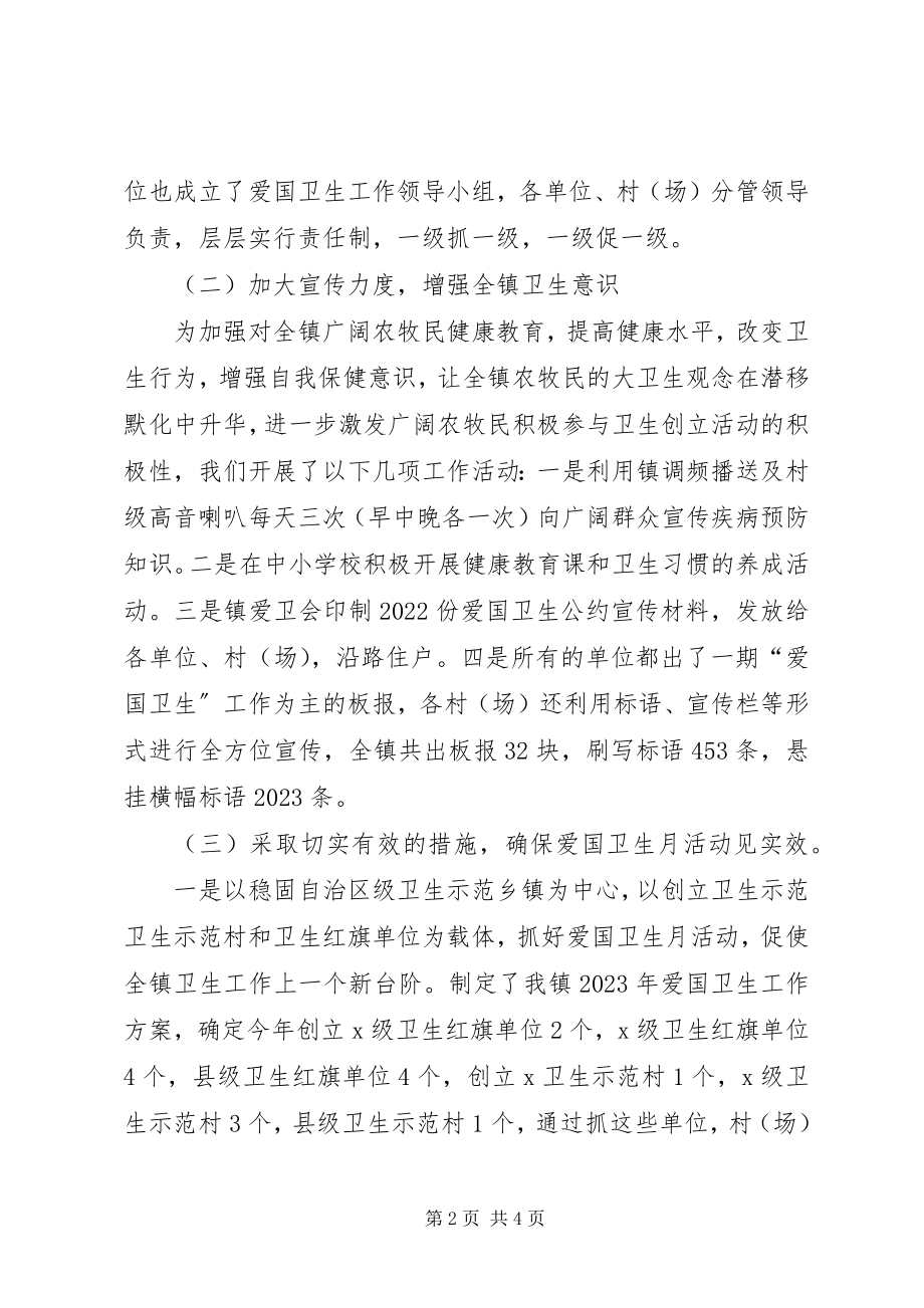 2023年XX镇爱国卫生半年工作总结新编.docx_第2页