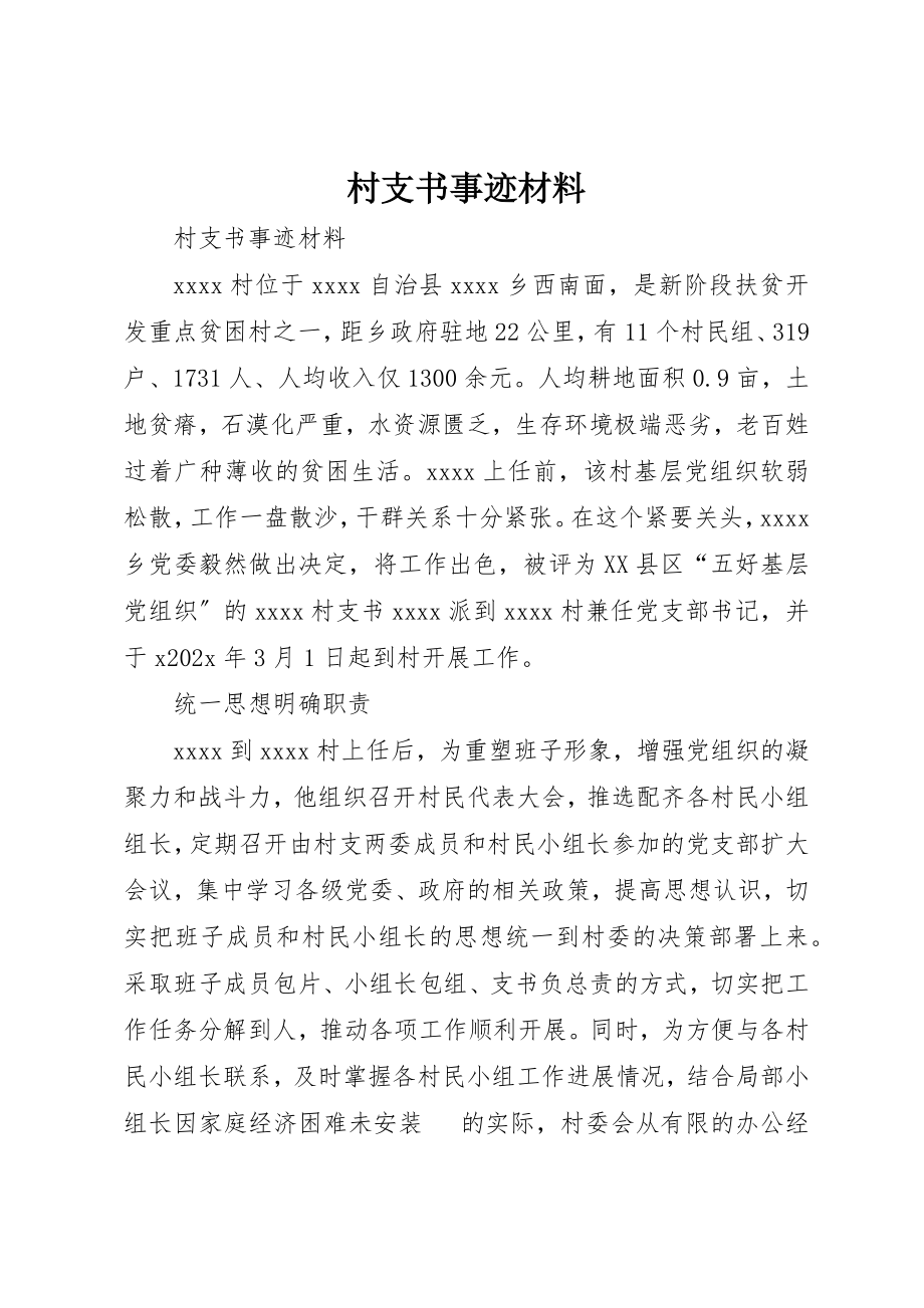 2023年村支书事迹材料新编.docx_第1页