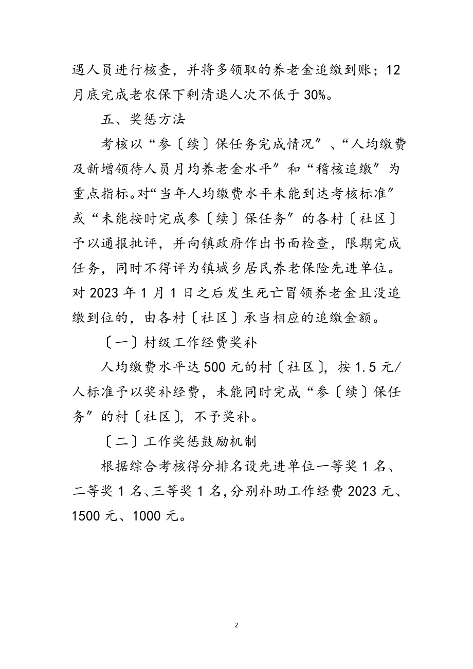 2023年城乡居民养老保险年度工作考核细则范文.doc_第2页