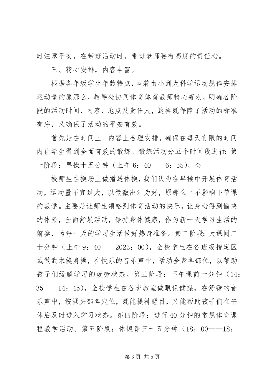 2023年每天一小时校园体育活动总结.docx_第3页