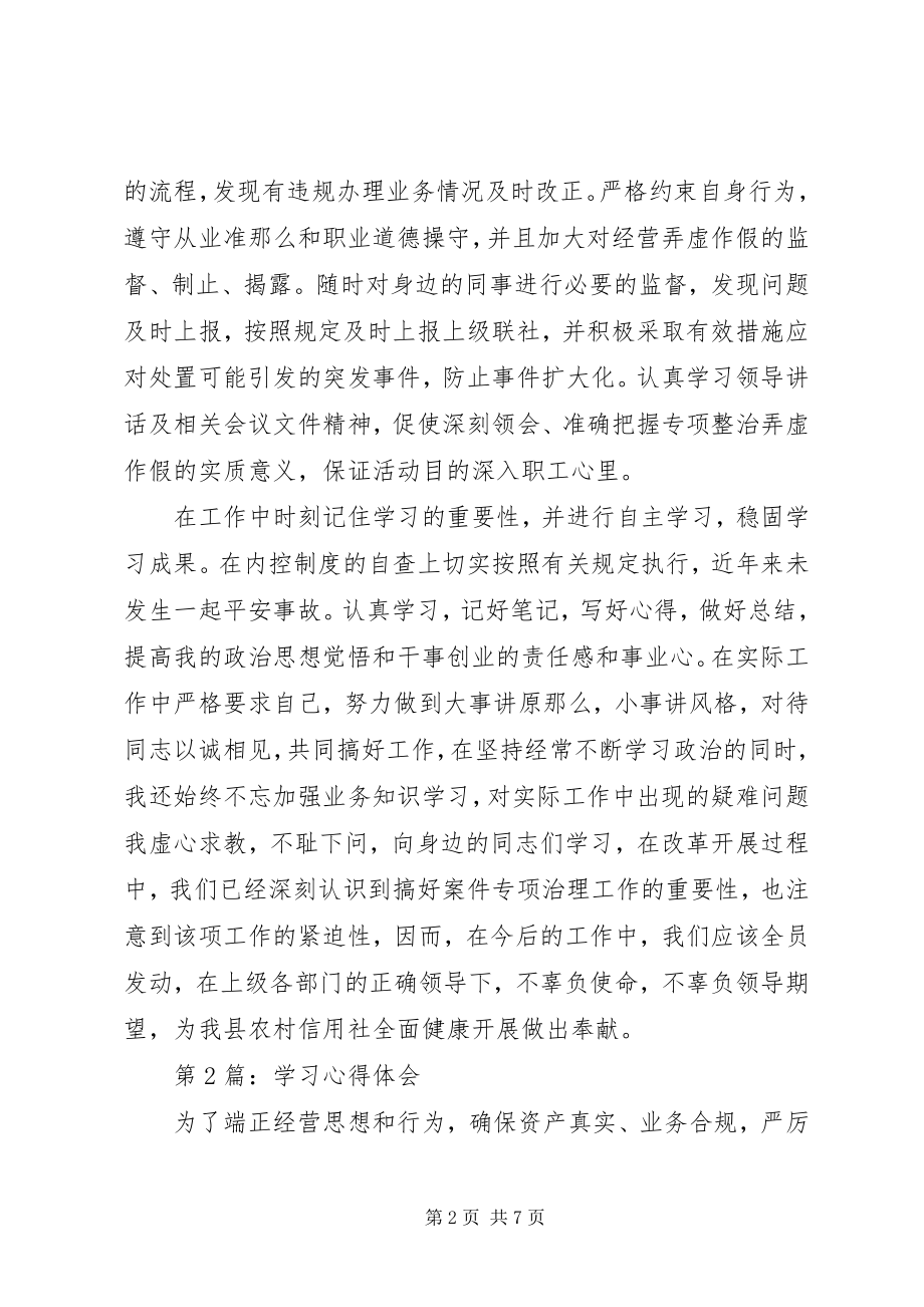 2023年弄虚作假整治心得体会.docx_第2页